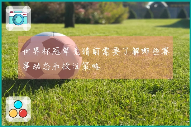 世界杯冠军竞猜前需要了解哪些赛事动态和投注策略